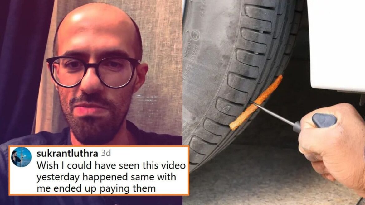 Gurugram Man Loses Rs 8,000 In Tyre Puncture Scam