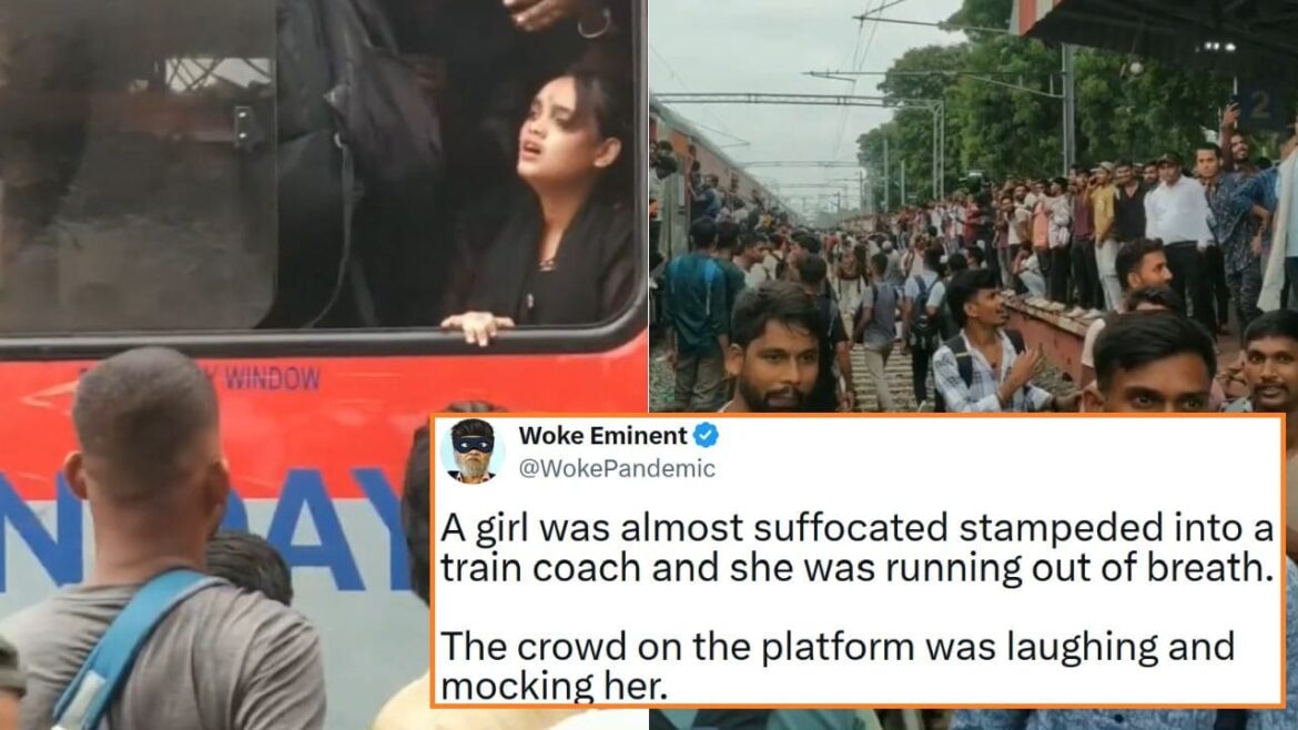 Passengers Laughing at Girl Struggling to Breathe Indian Railway