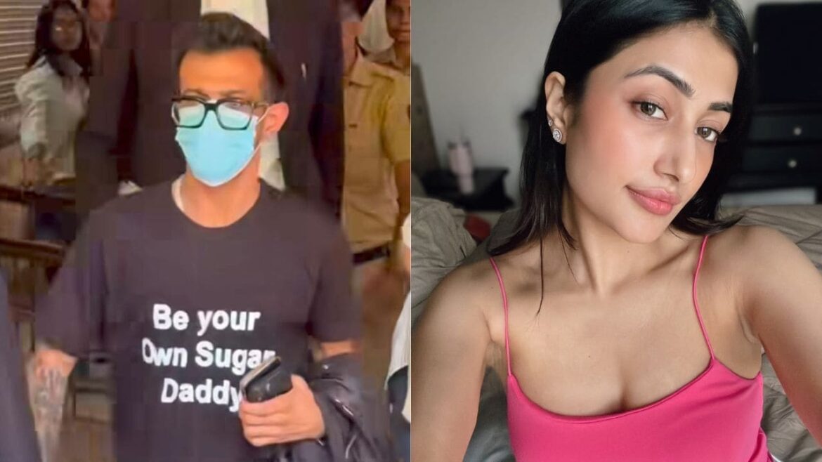 dhanashree-verma-on-yuzvendra-chahals-be-your-own-sugar-daddy-t-shirt