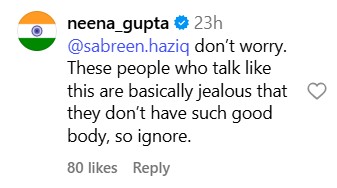 neena gupta reply