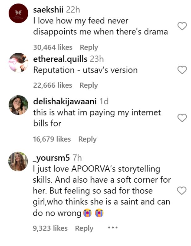 netizens reactions on utsav dahiya song for apoorva 1