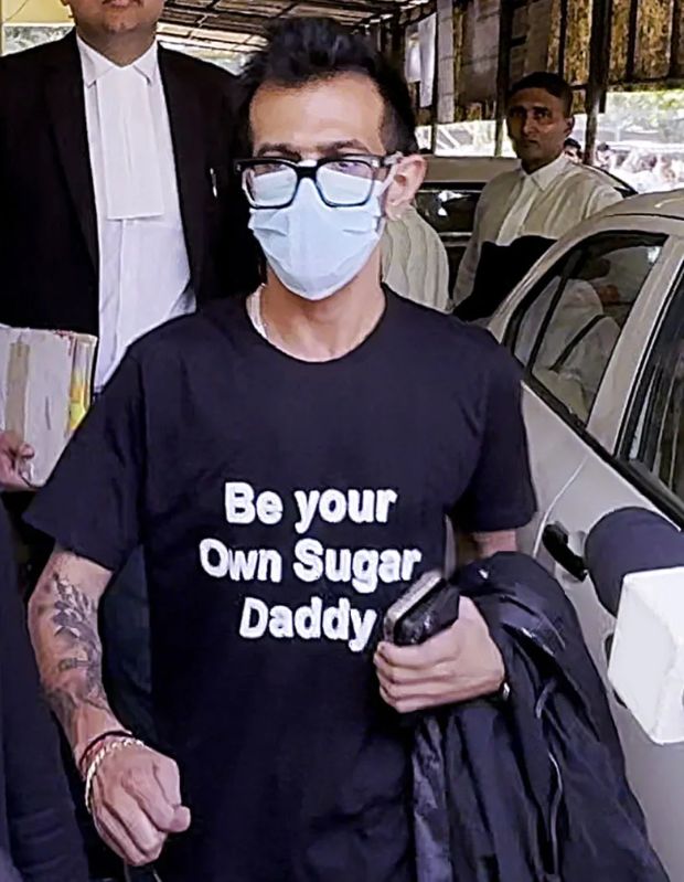 yuzvendra chahal sugar daddy shirt