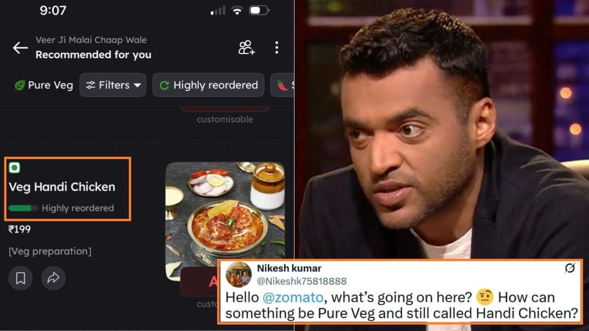 zomato-customer-complains-about-veg-handi-chicken