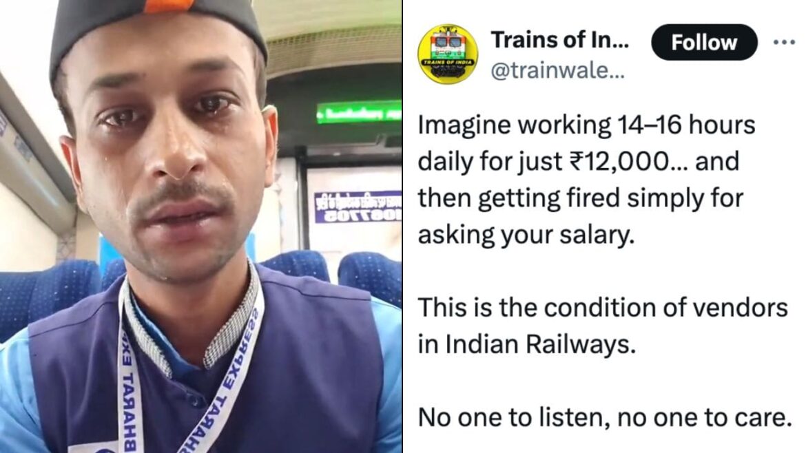 IRCTC Responds After Video Of Vendor Crying Over Non-Payment Of Salary Goes Viral