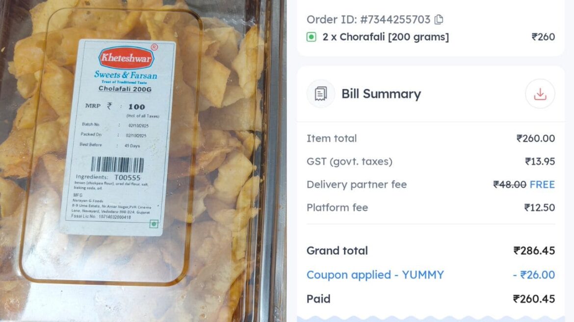 zomato-customer-complaint-about-being-overcharged-above-mrp