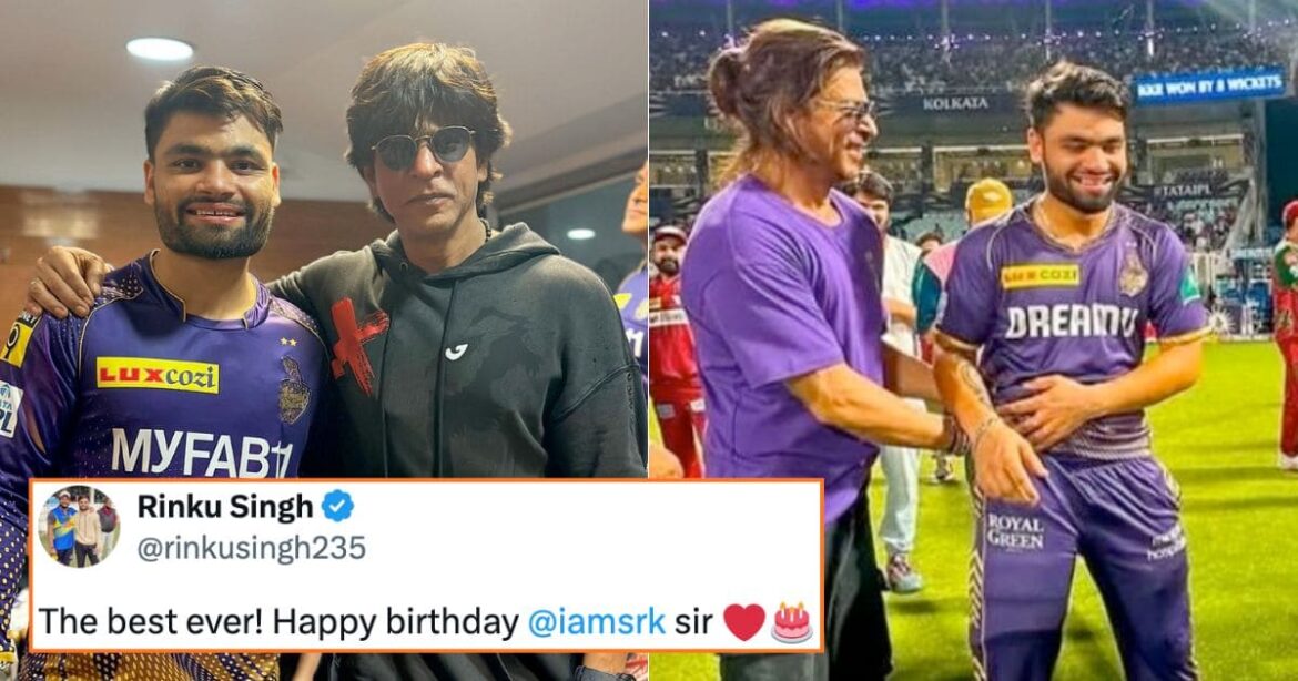 srk reply rinky singh bday wish post