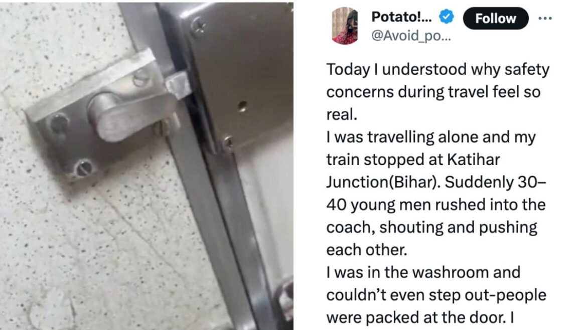 Woman Locks Herself In Train Toilet After 40 Men Storm Coach In Bihar