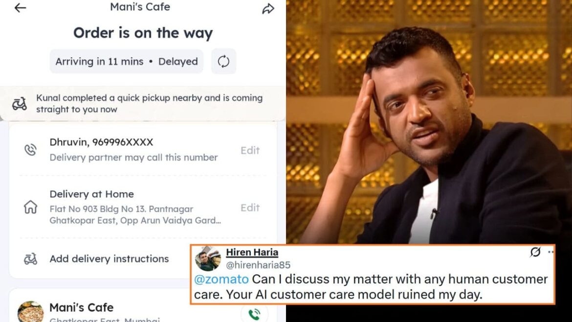 Zomato customer care AI reply