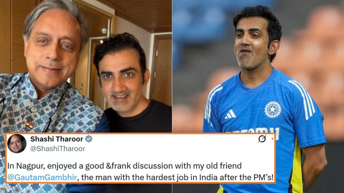 Gautam Gambhir Responds to Shashi Tharoor’s ‘Hardest Job After PM’ Remarks