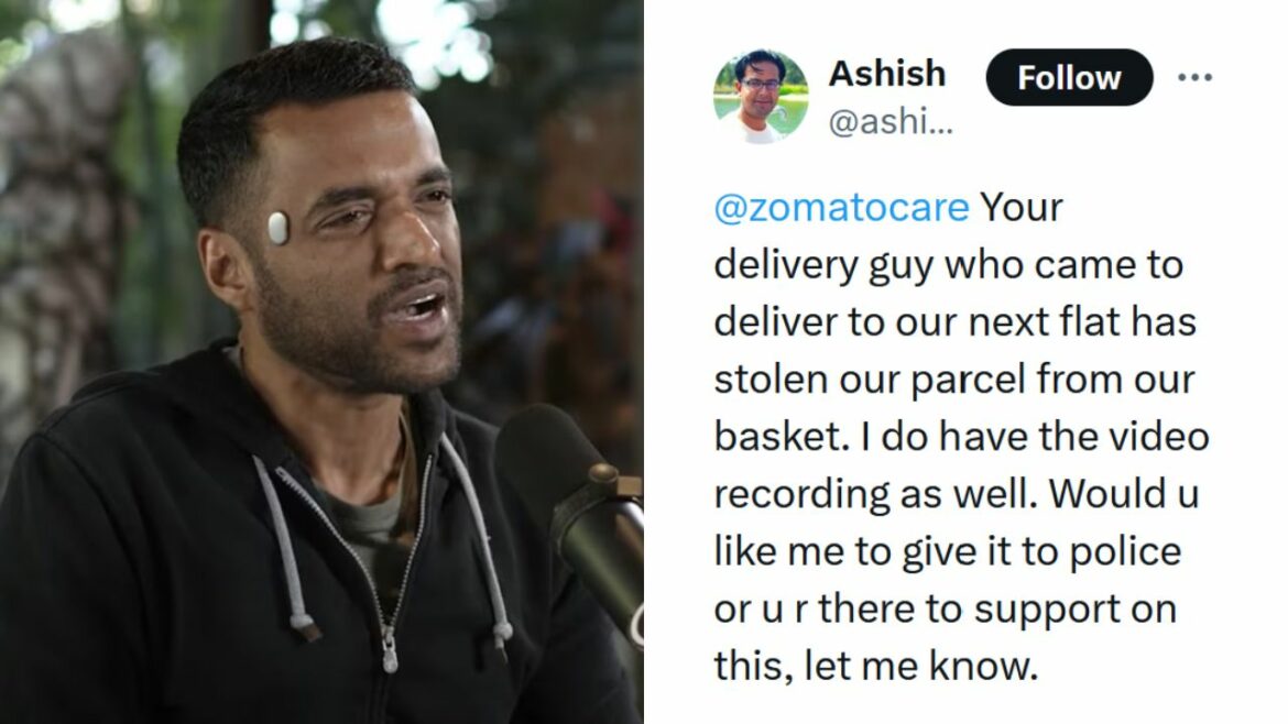 Zomato Responds After Man Complains Of Delivery Agent Stealing Parcel From His Basket