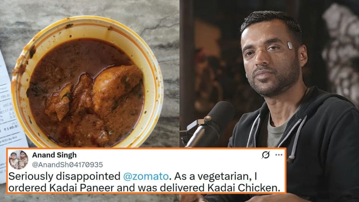 Zomato Responds After Customer Receives Kadai Chicken Instead of Kadai Paneer
