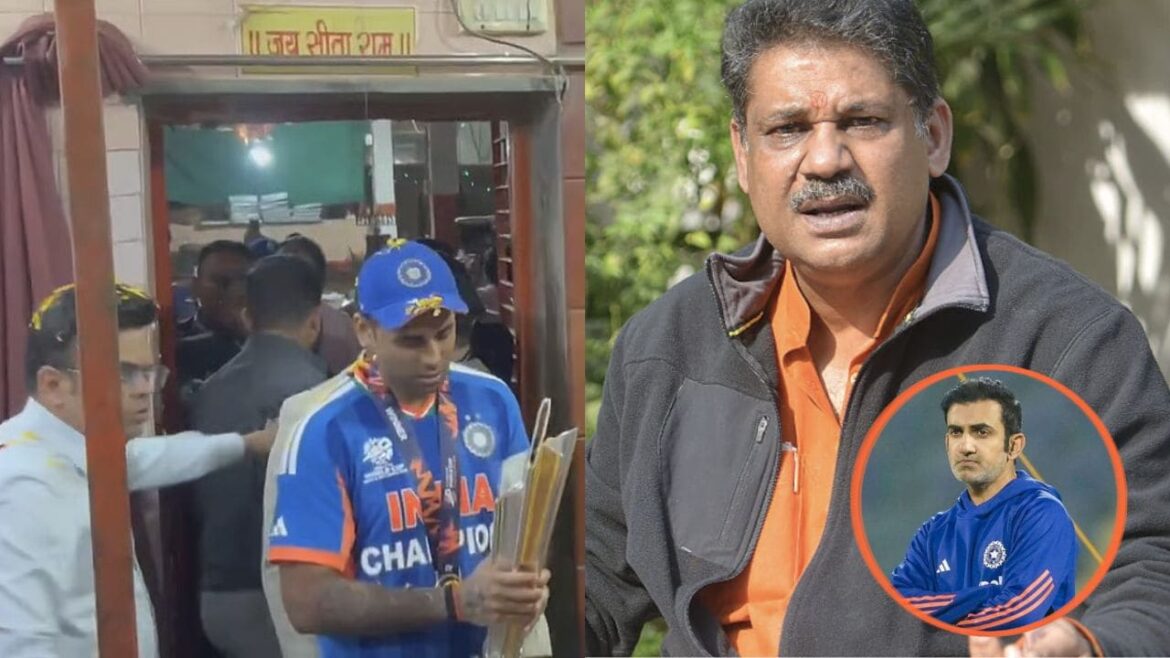Gambhir Responds To Kirti Azad’s Controversial Comment On Temple Visit with T20WC Trophy.jpg