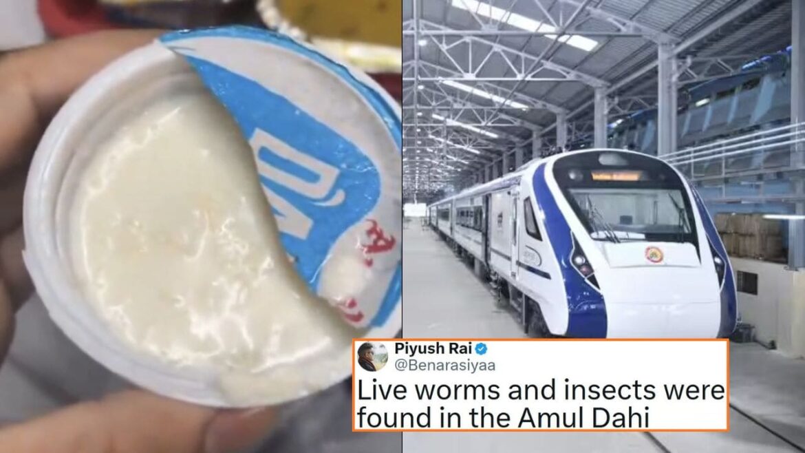Live Worms In Curd On Vande Bharat Train