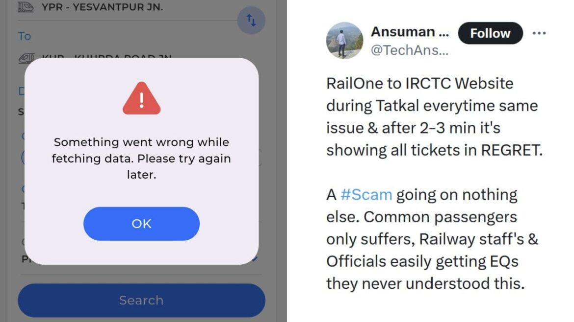 IRCTC Responds After Tatkal Booking Crashes