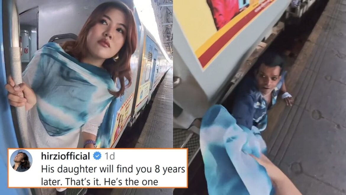 Man Jumps Onto Railway Track To Get Indonesian Woman’s ‘Dupatta