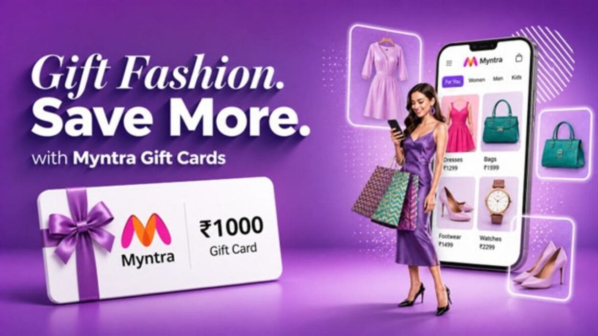 Myntra Gift Cards are becoming India’s favourite fashion gifting choice for stylish shopping, fashion discounts, premium brands and affordable gifting solutions