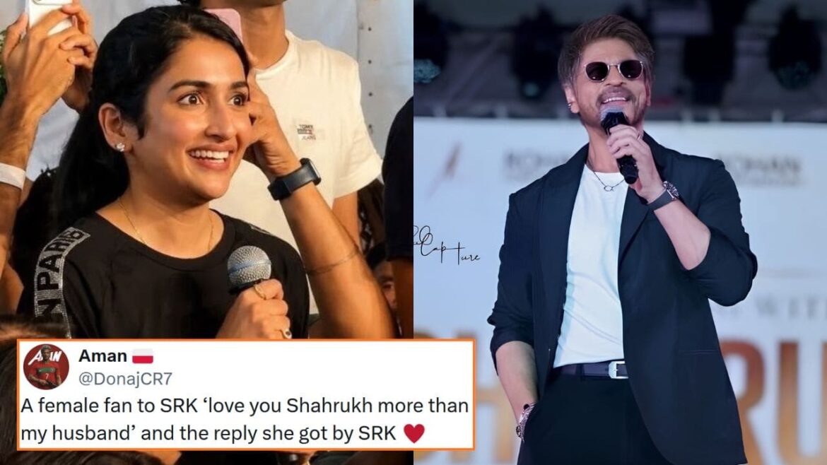 A female fan to SRK love you Shahrukh more than my husband