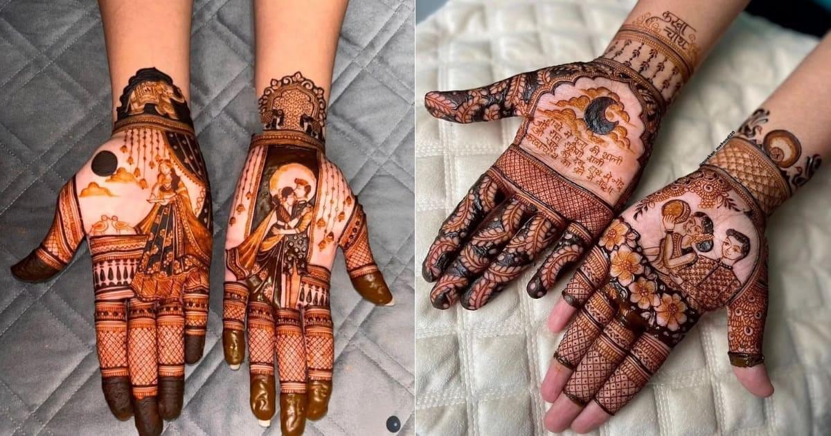 Stunning Mehndi Designs for Karwa Chauth