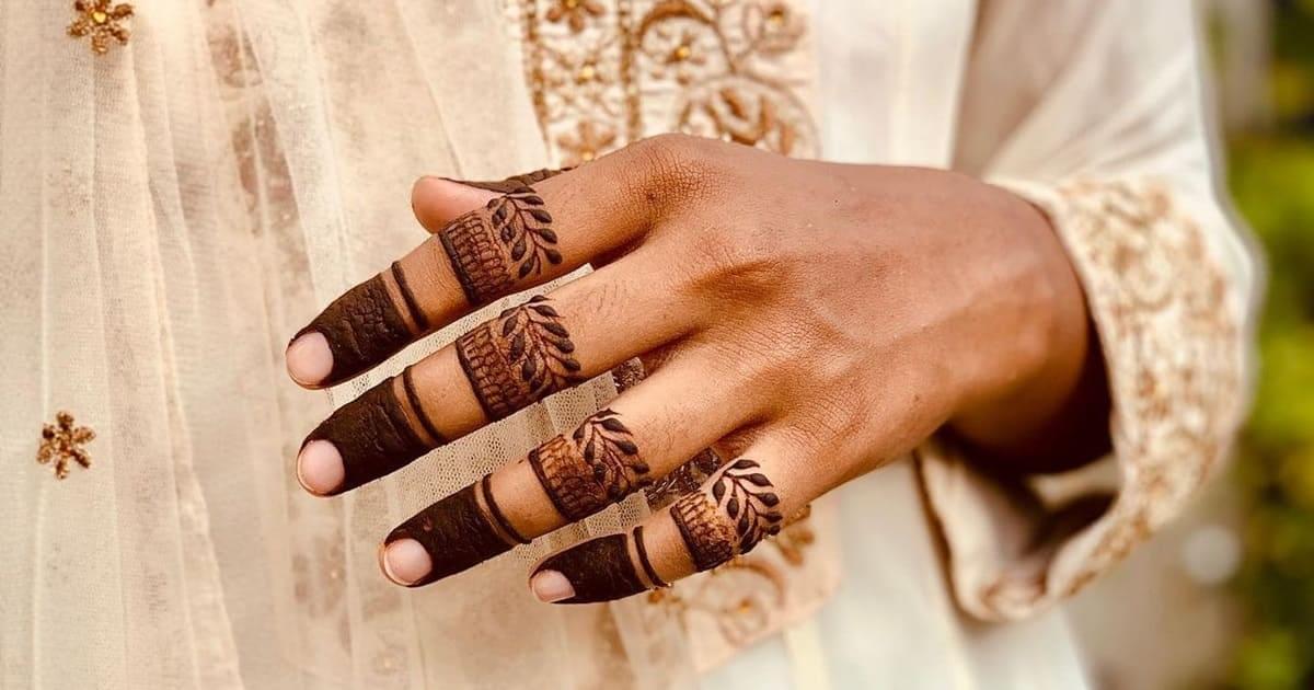 Easy Simple Finger Mehndi Design Ideas