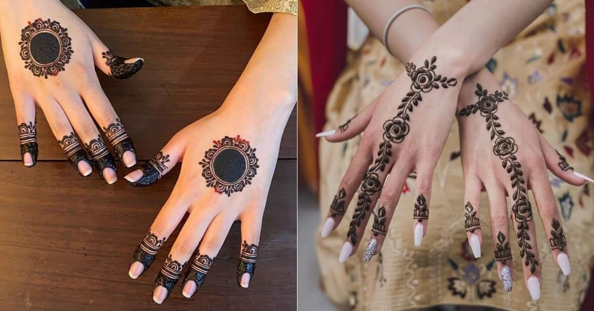 Simple Mehndi Design Back Hand